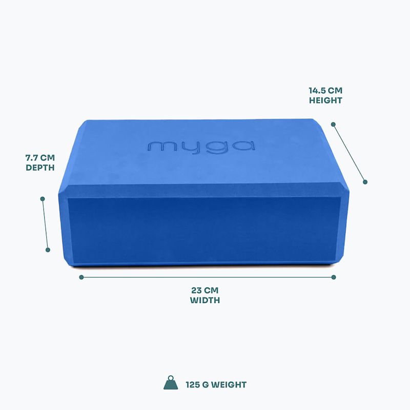 Cub pentru yoga Myga Foam Block do jogi navy 3