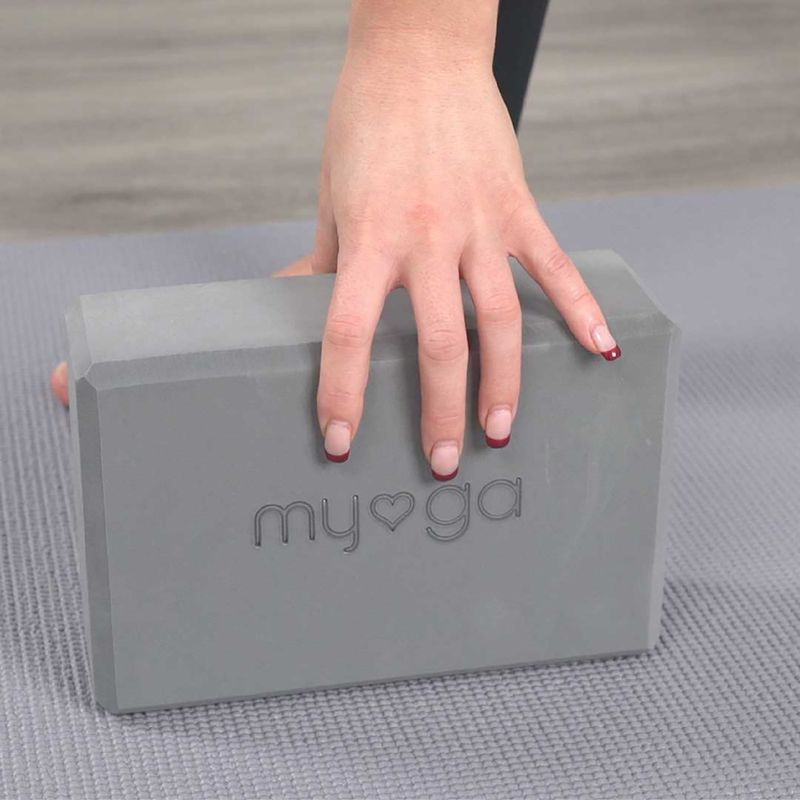 Cub pentru yoga Myga Foam Block do jogi grey 4