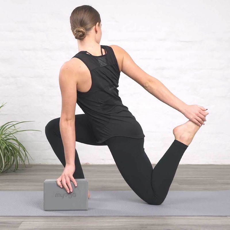Cub pentru yoga Myga Foam Block do jogi grey 6