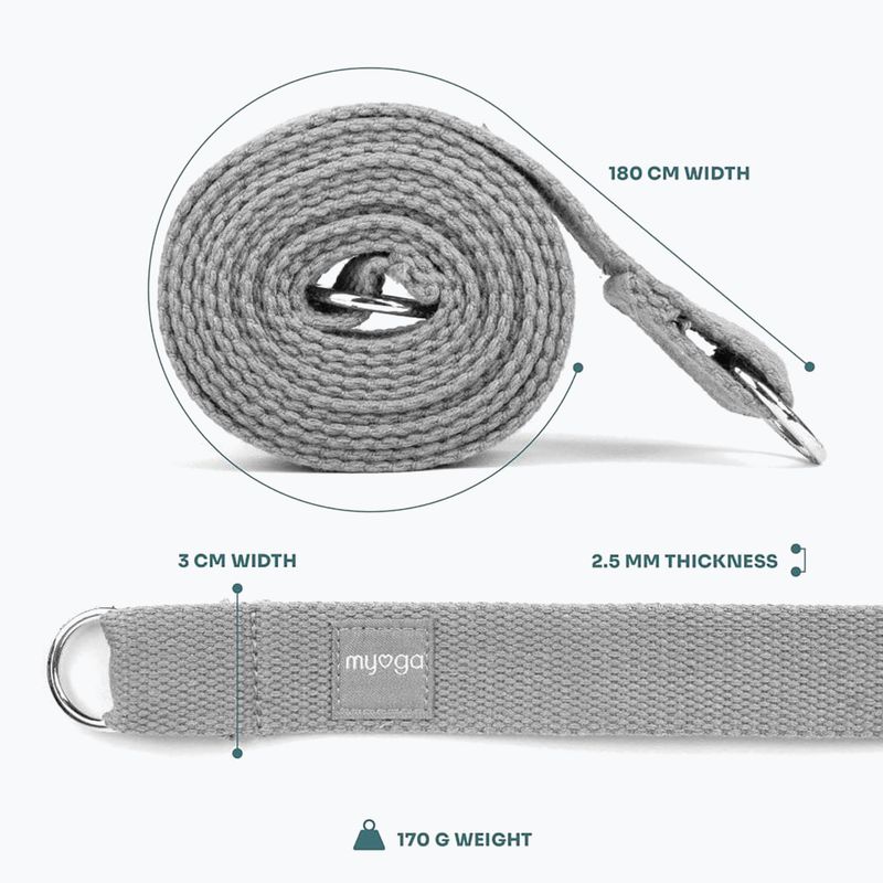 Centură de yoga Myga 2 in 1 grey 3