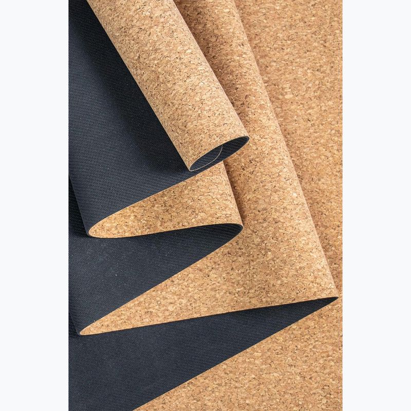 Covoraș de yoga Myga Cork/Rubber 2 mm brown 2