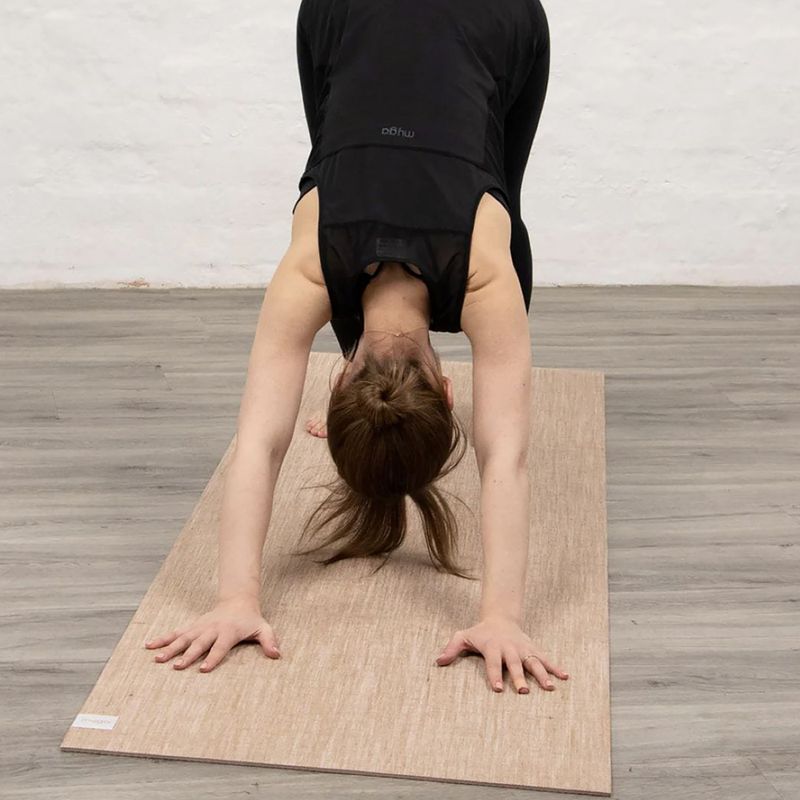 Covoraș de yoga Myga Jute 5 mm beige 8