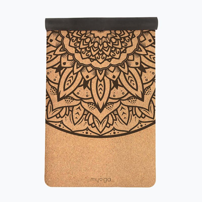 Covoraș de yoga Myga Mandala XL 6 mm brown 2
