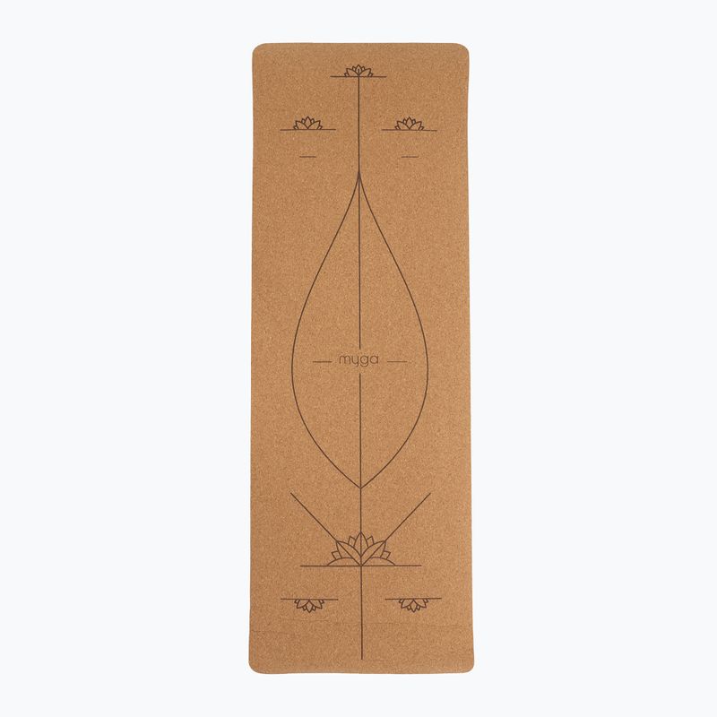 Covoraș de yoga Myga Alignment XL 6 mm brown