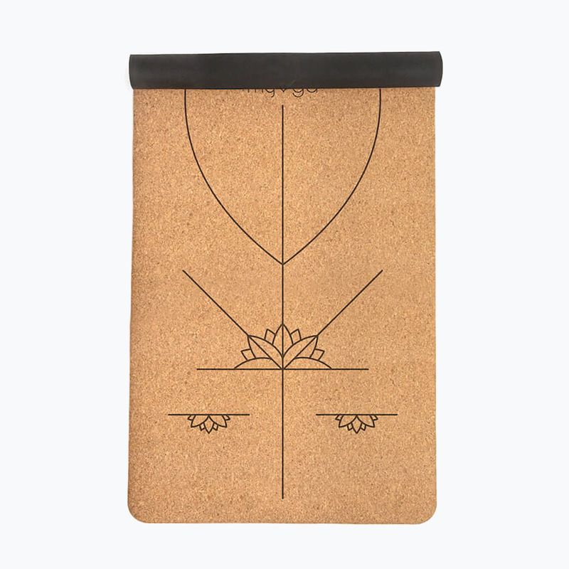 Covoraș de yoga Myga Alignment XL 6 mm brown 7