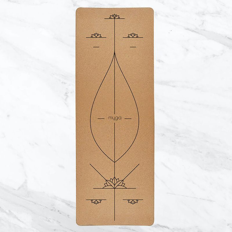 Covoraș de yoga Myga Alignment XL 6 mm brown 8