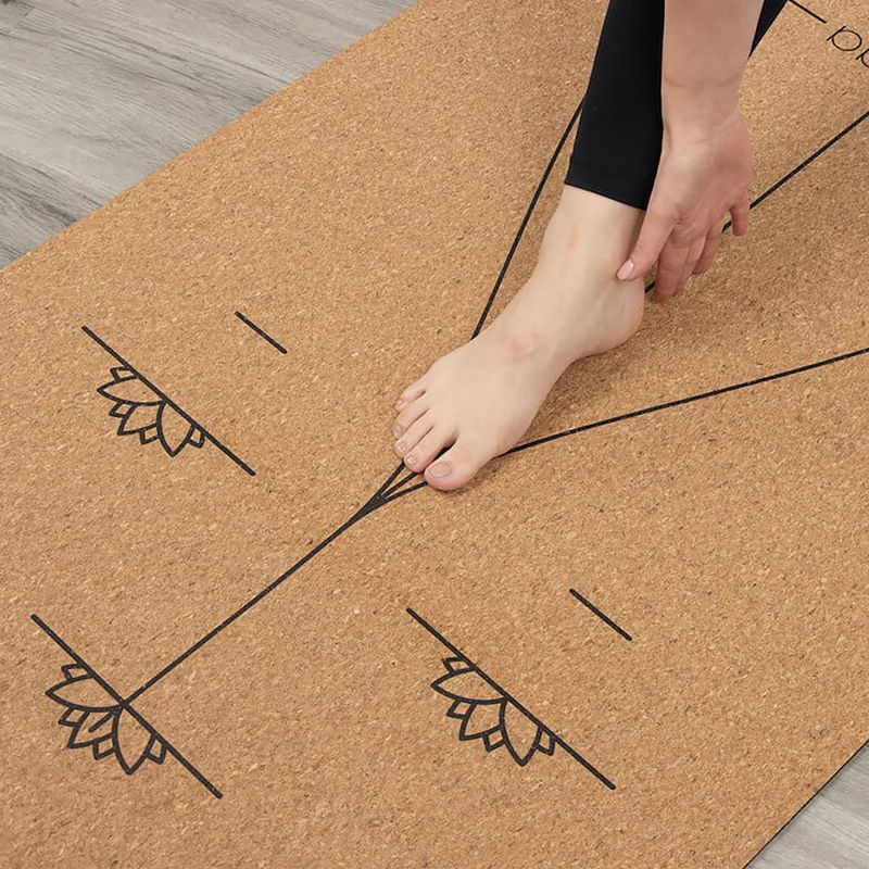 Covoraș de yoga Myga Alignment XL 6 mm brown 12