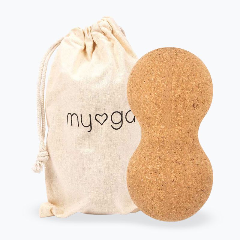 Minge pentru masaj Myga Duoball maro 4