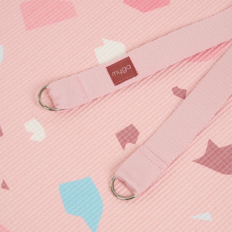 Set de yoga Myga Terrazzo Yoga Set mat + block + strap purple 8