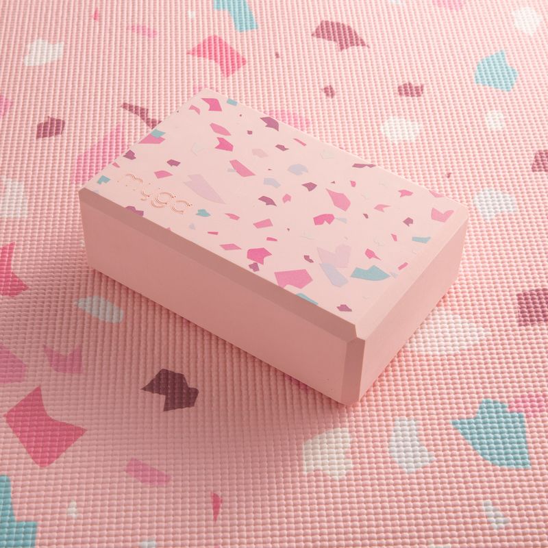 Cub pentru yoga Myga Terazzo do jogi pink 2