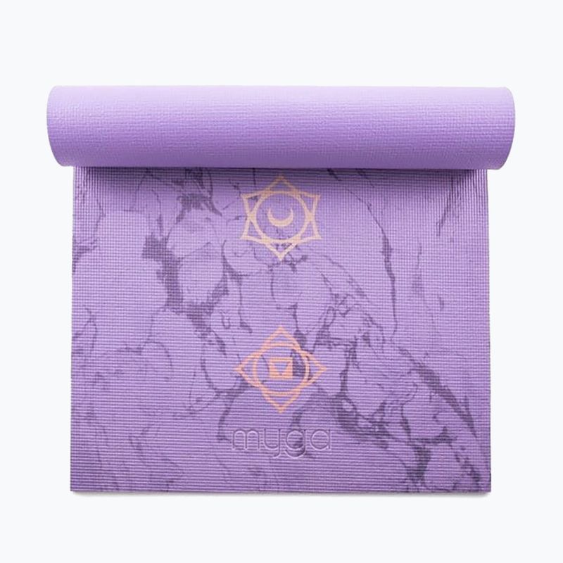 Covoraș de yoga Myga Chakra 6 mm purple 3