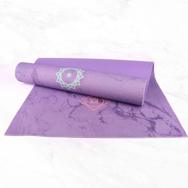 Covoraș de yoga Myga Chakra 6 mm purple 11