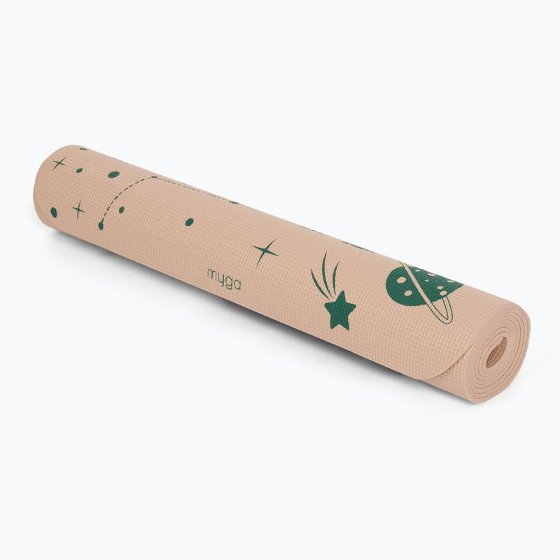 Covoraș de yoga Myga Dino 3 mm beige 6