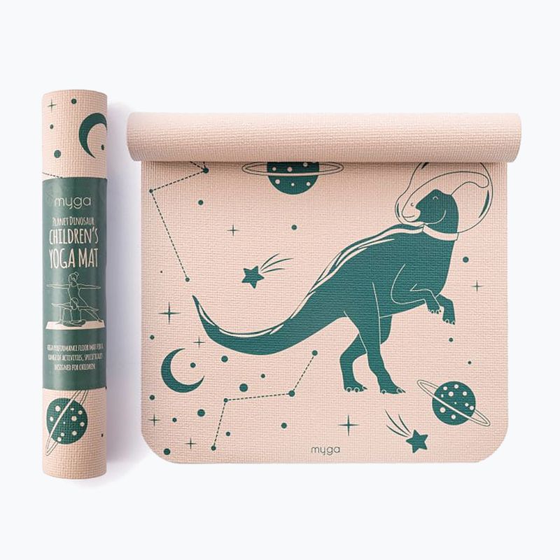 Covoraș de yoga Myga Dino 3 mm beige 7