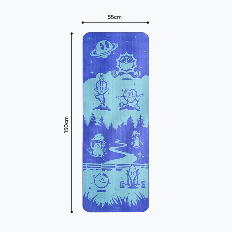 Saltea de yoga pentru copii Myga Frenzy 3 mm blue 8