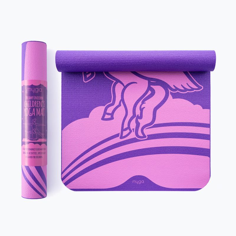 Covoraș de yoga Myga Unicorn 3 mm purple 2