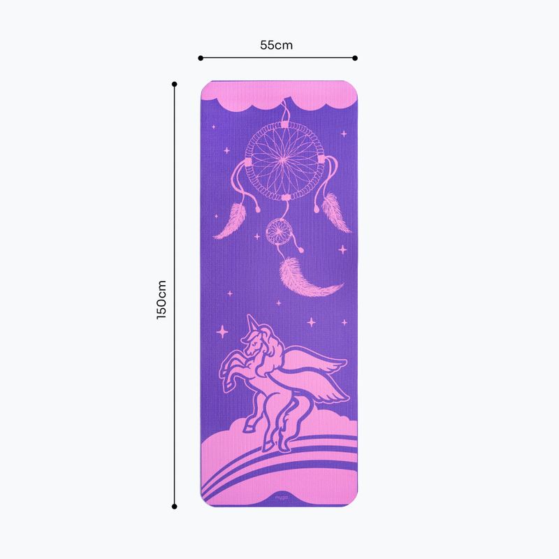 Covoraș de yoga Myga Unicorn 3 mm purple 7