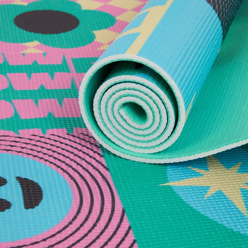 Set de yoga Myga Spirit Yoga Set mat + block + turquoise strap 10