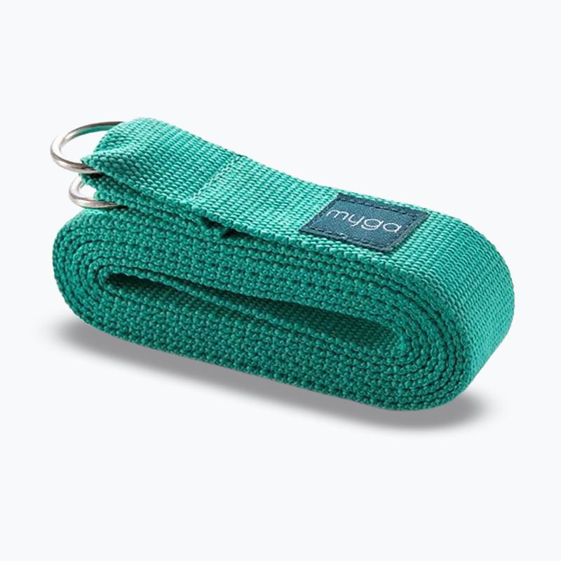 Set de yoga Myga Spirit Yoga Set mat + block + turquoise strap 20