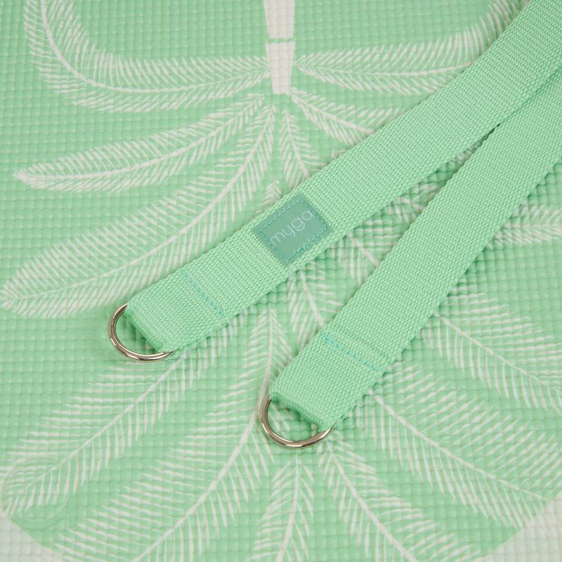Set de yoga Myga Sage Palm Yoga Set mat + block + green strap 8