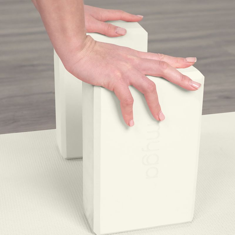 Cub pentru yoga Myga Foam Block do jogi cream 4