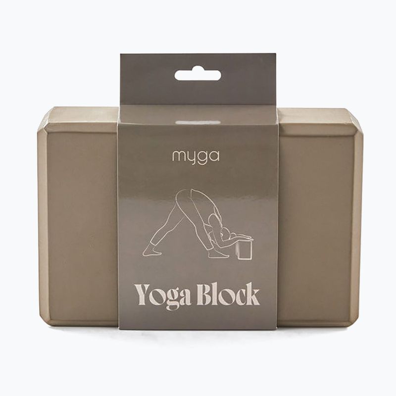 Cub pentru yoga Myga Foam Block 2 pcs. brown 3