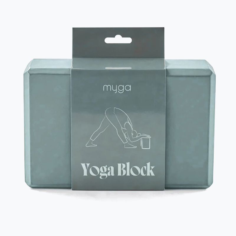 Bloc de yoga Myga Foam Block albastru deschis 3
