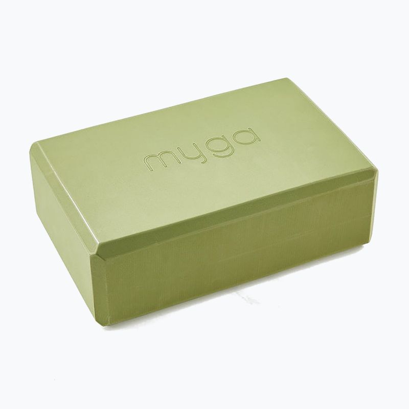 Cub pentru yoga Myga Foam Block green 2