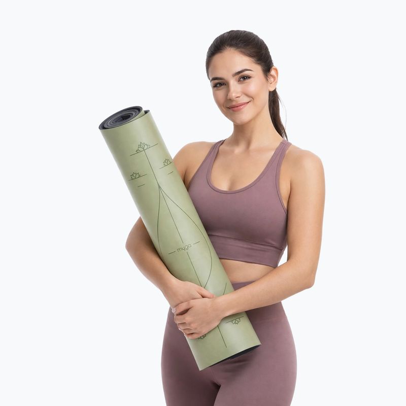 Covoraș de yoga Myga Alignment XL 6 mm green 7
