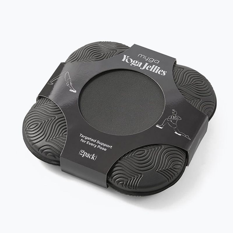 Suport din gel pentru yoga Myga 2 buc. black 5