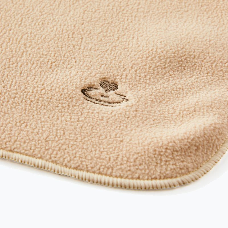 Pătură pentru yoga Myga Fleece sand 4