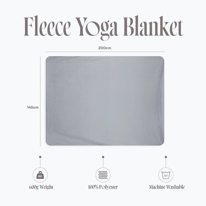 Pătură pentru yoga Myga Fleece stone 9