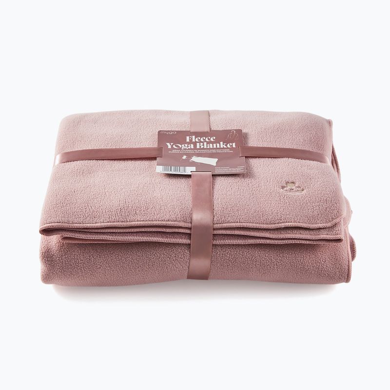 Pătură pentru yoga Myga Fleece blush 2