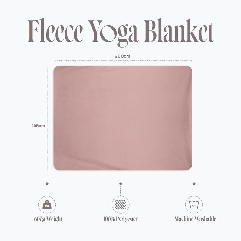 Pătură pentru yoga Myga Fleece blush 10