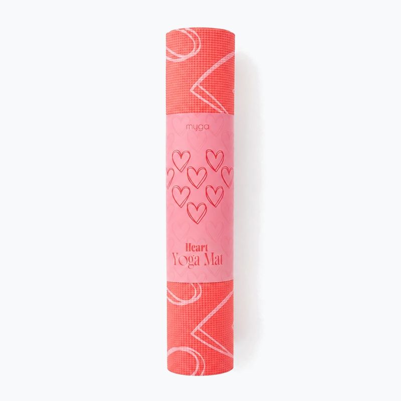 Covoraș de yoga Myga Heart Limited Edition red 4