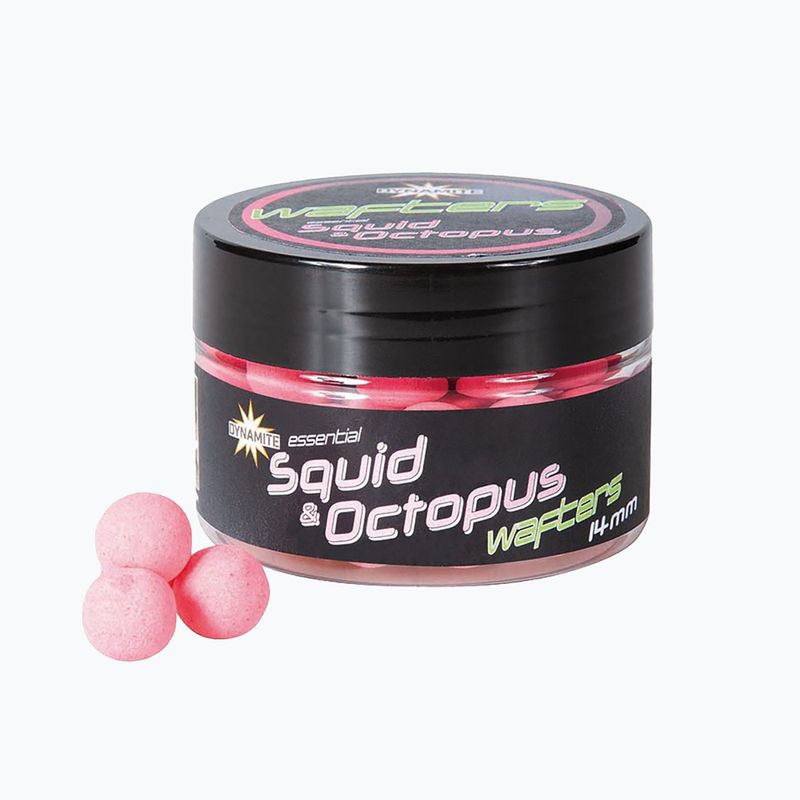 Dynamite Baits Fluoro Wafters Calmar și caracatiță cu momeală roz pentru crap ADY041600