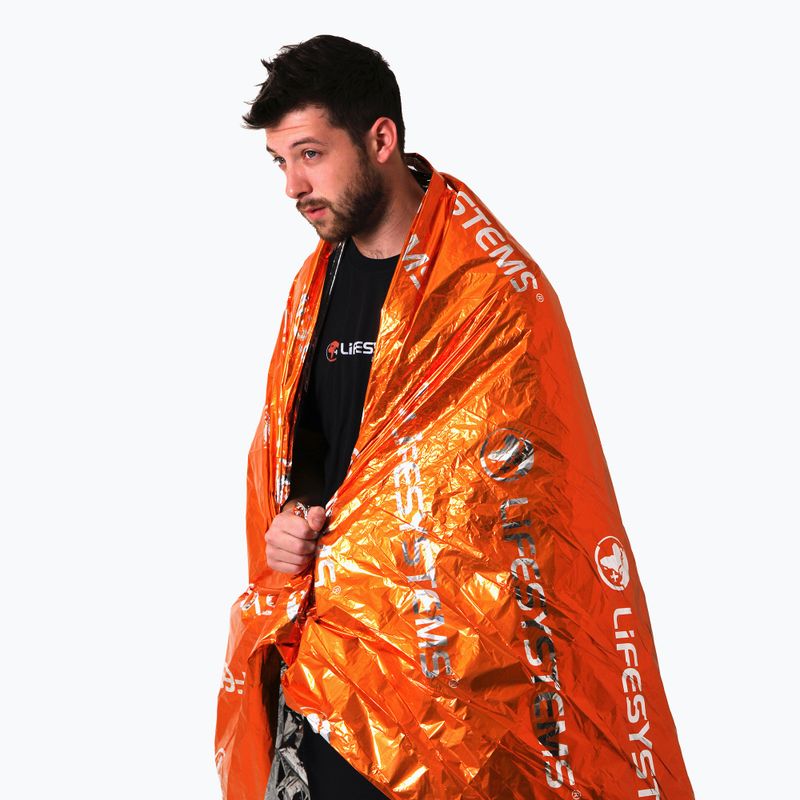 Pătură termică Lifesystems Thermal Blanket portocalie LM42120 5