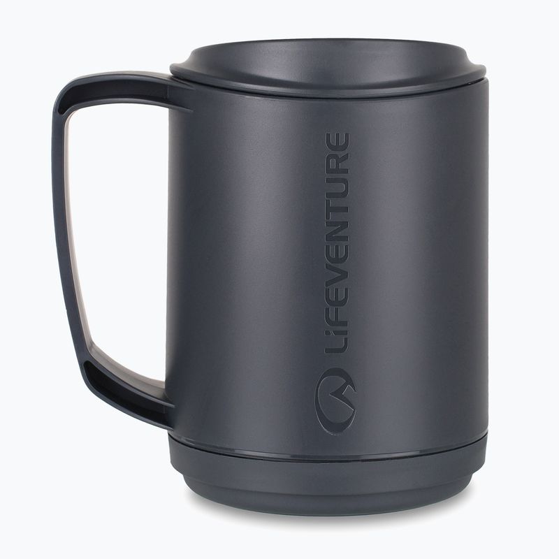 Cană turistică Lifeventure Ellipse Insulated Mug 350 ml black