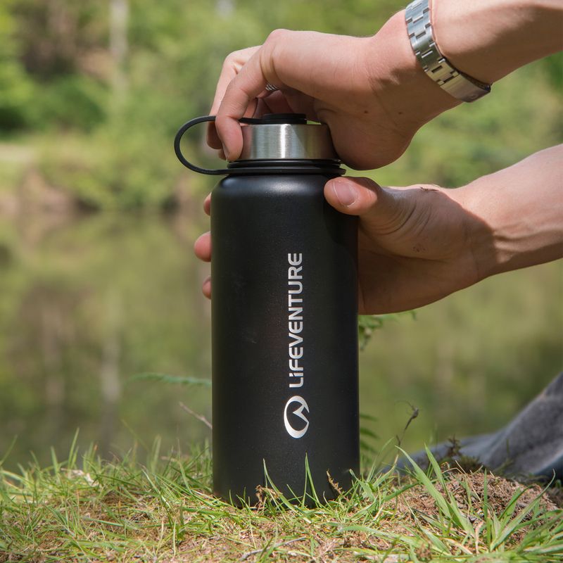 Sticlă termică Lifeventure Stainless Steel Flask 1000 ml black 4