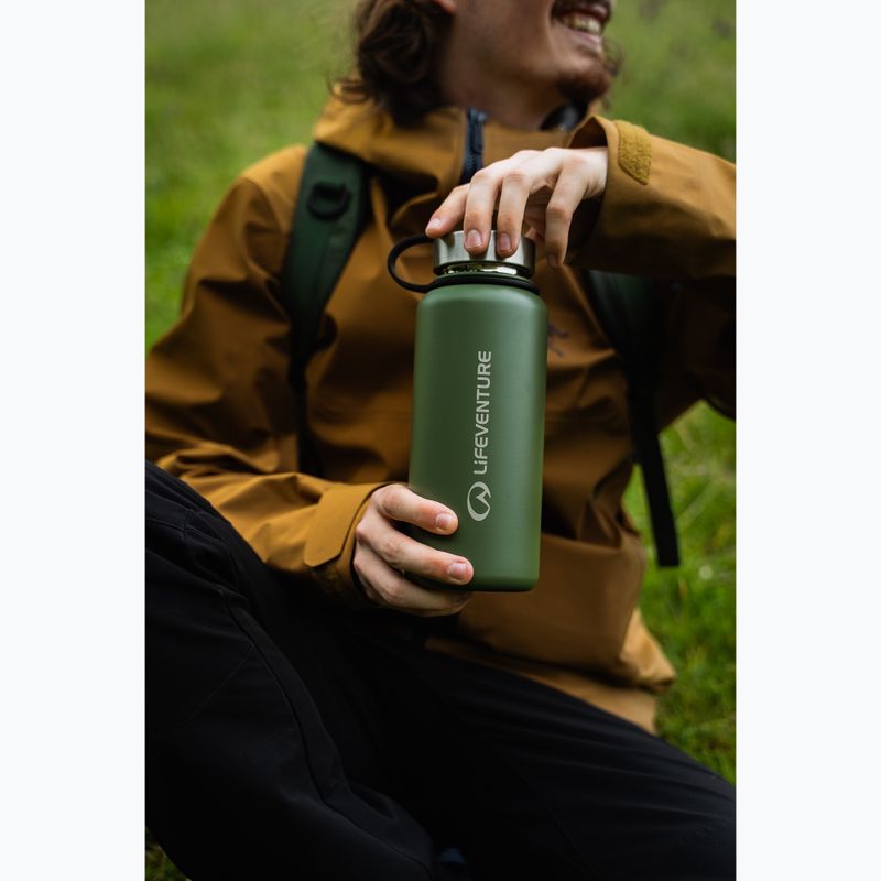 Sticlă termică Lifeventure Stainless Steel Flask 1000 ml khaki 4