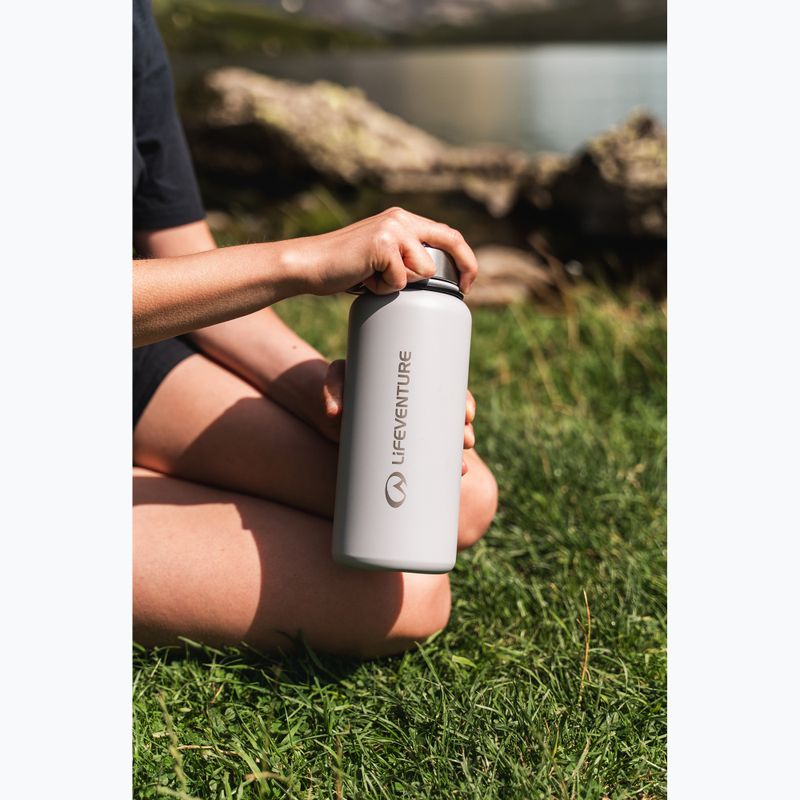 Sticlă termică Lifeventure Stainless Steel Flask 1000 ml light grey 3