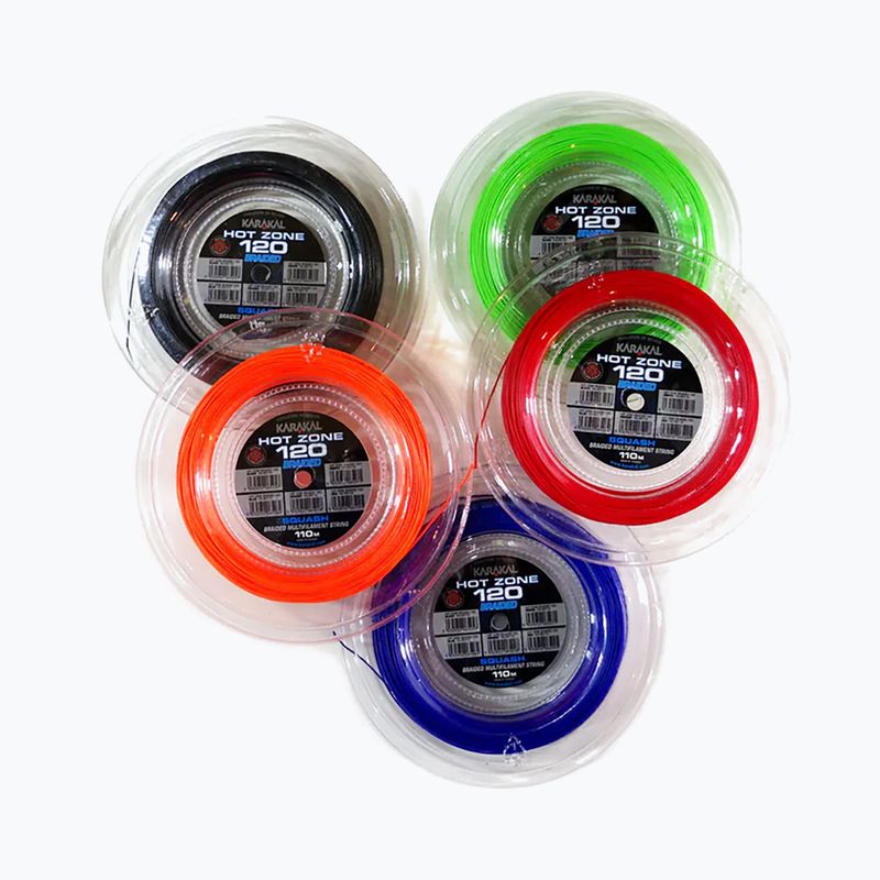 Coardă de squash Karakal Hot Zone Braided 120 11 black 2