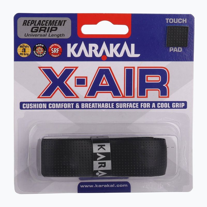 Înveliș de rachetă de squash Karakal X-AIR Grip negru