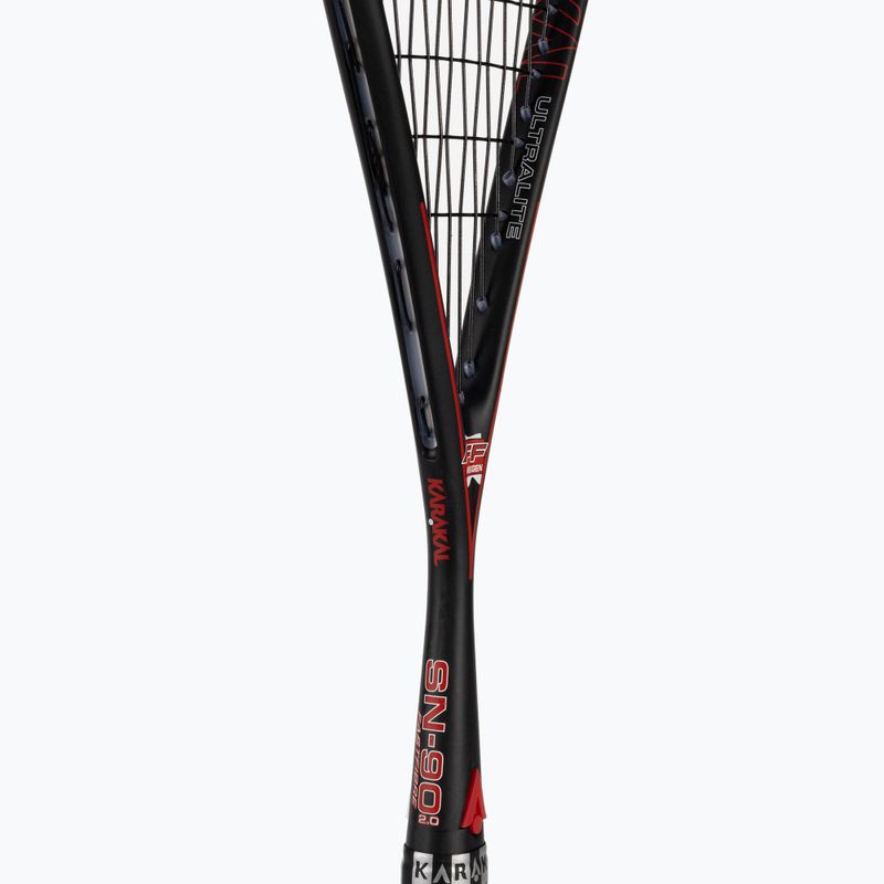Rachetă de squash Karakal SN 90 2.0 negru-roșu KS22003 4