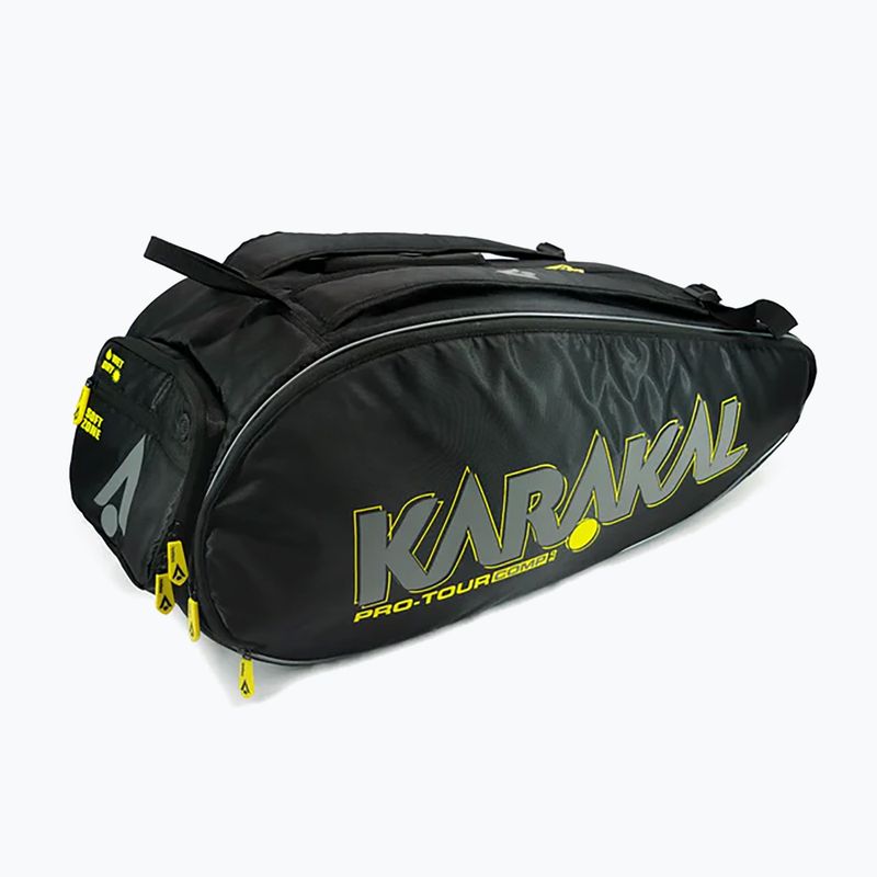 Geantă de squash Karakal Pro Tour Comp 2.0 black/yellow 2