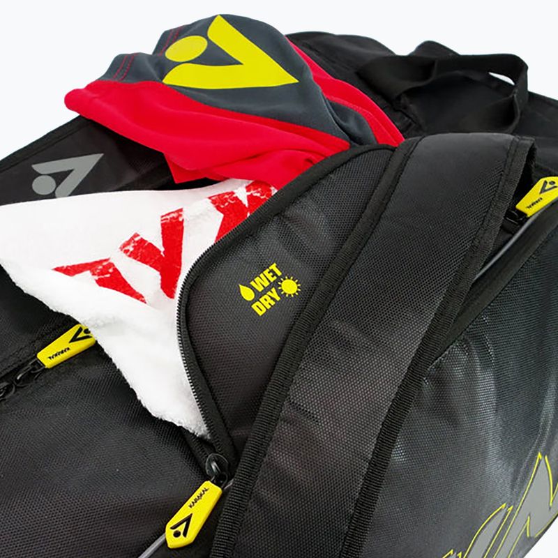 Geantă de squash Karakal Pro Tour Comp 2.0 black/yellow 7