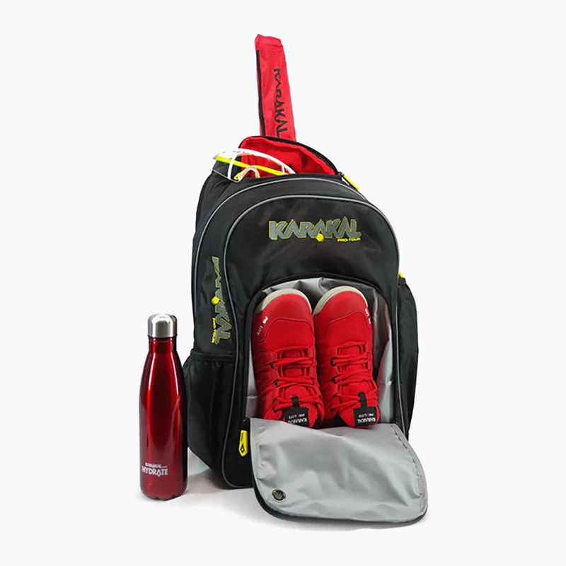 Rucsac de squash Karakal Pro Tour 2.0 30 l black/yellow 9