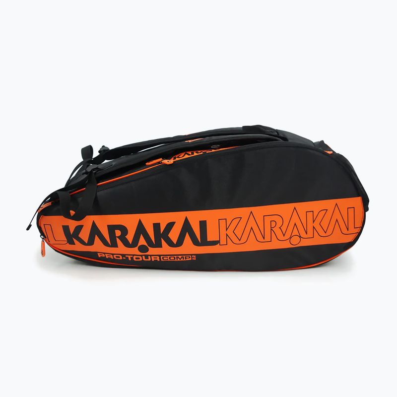 Geantă de squash Karakal Pro Tour Comp 2.2 9R portocaliu 3