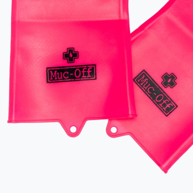 Mănuși pentru curățarea bicicletelor Muc-Off Deep Scrubber Gloves pink 4