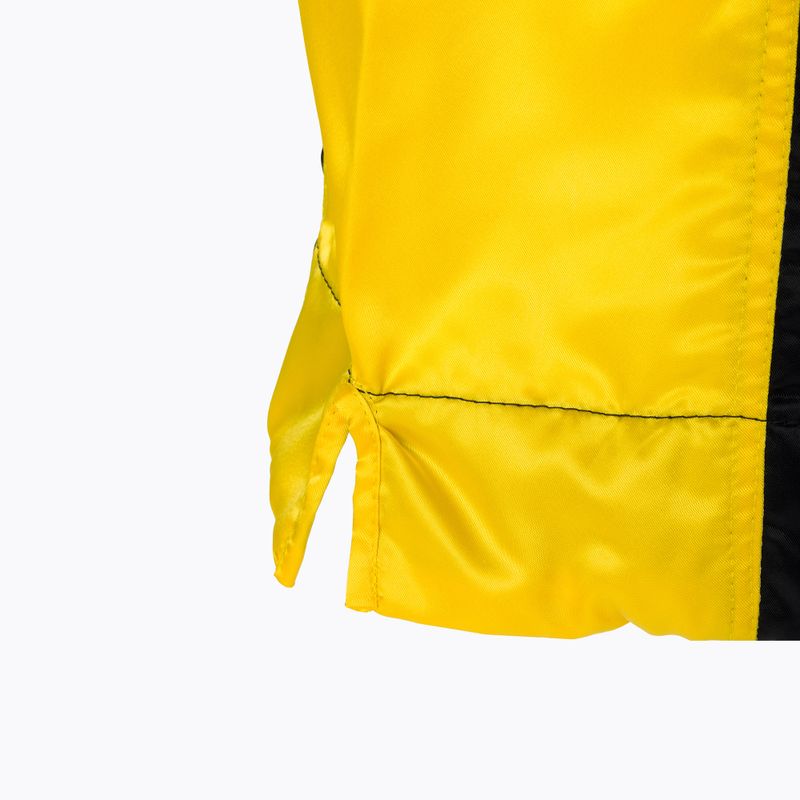 Pantaloni scurți de antrenament EVERLAST Muay Thai negru-galbeni EM6 4